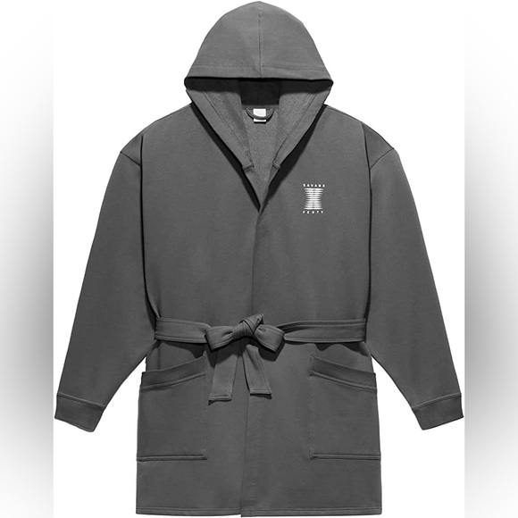 Savage x Fenty Showgirl short robe - Gray M/L - Picture 5 of 6